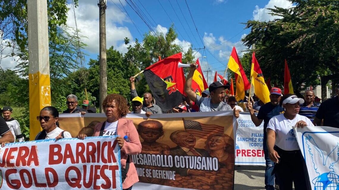 Residentes de Cotuí Protesta Barrick Pueblo Viejo Expansión minera