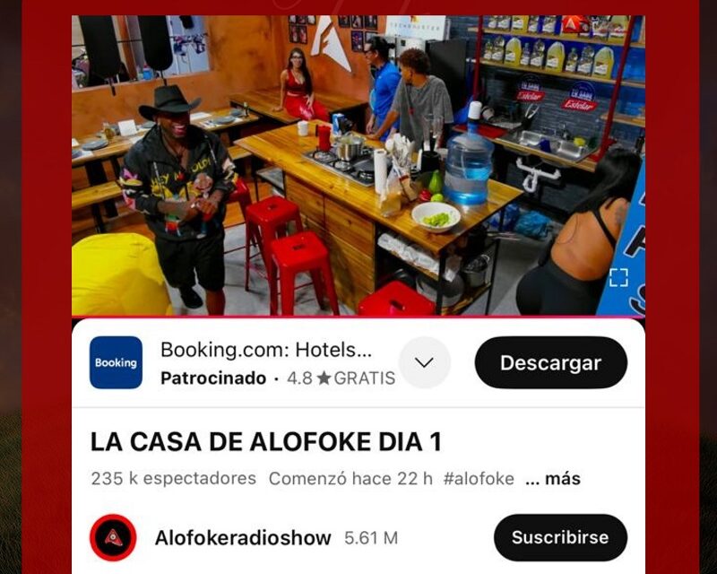 Más de 235 mil personas conectadas en la casa de Alofoke