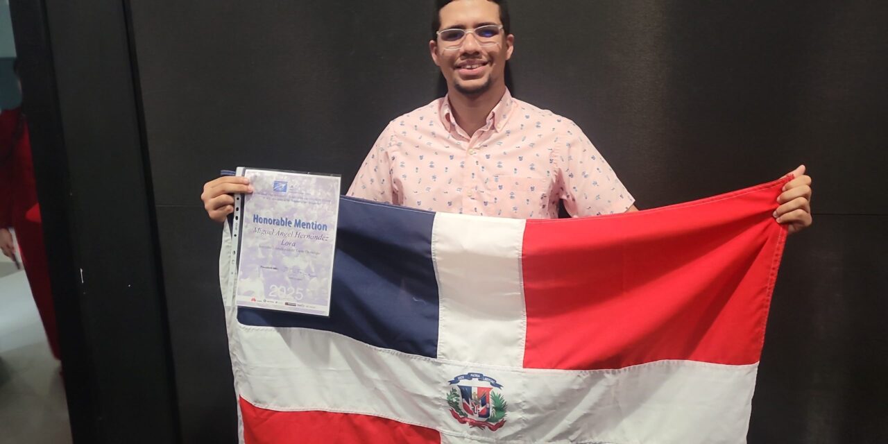 Young Dominican honrado en la competencia internacional de matemáticas