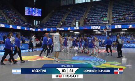 Pelea entre jugadores dominicanos y argentinos opaca el final del partido en la AmeriCup 2025