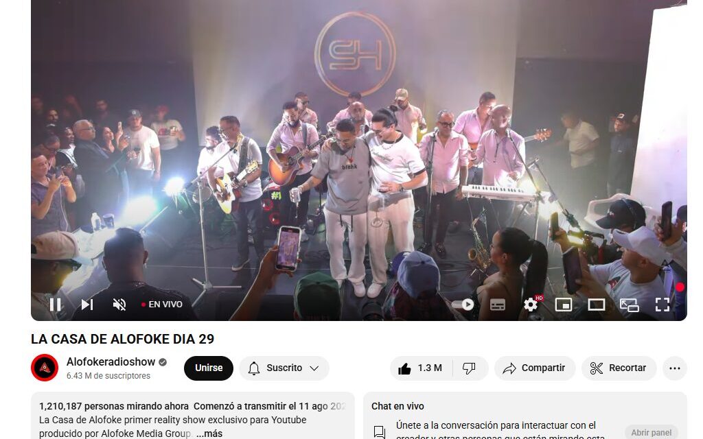La casa de Alofake logra conectarse con más de 1.2 millones