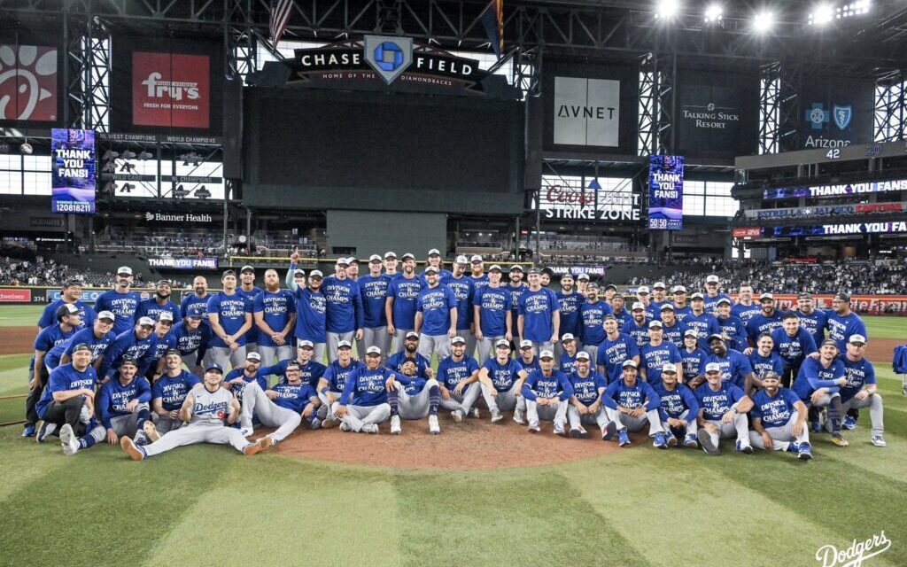 Dodgers aseguran su cuarto título consecutivo del Oeste de la Liga Nacional