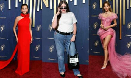 Desagüe de moda y elegancia en la tapiz roja de Emmy 2025