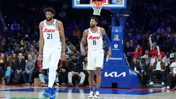 Embiid y George sin plazo para regresar a retozar con los 76ers