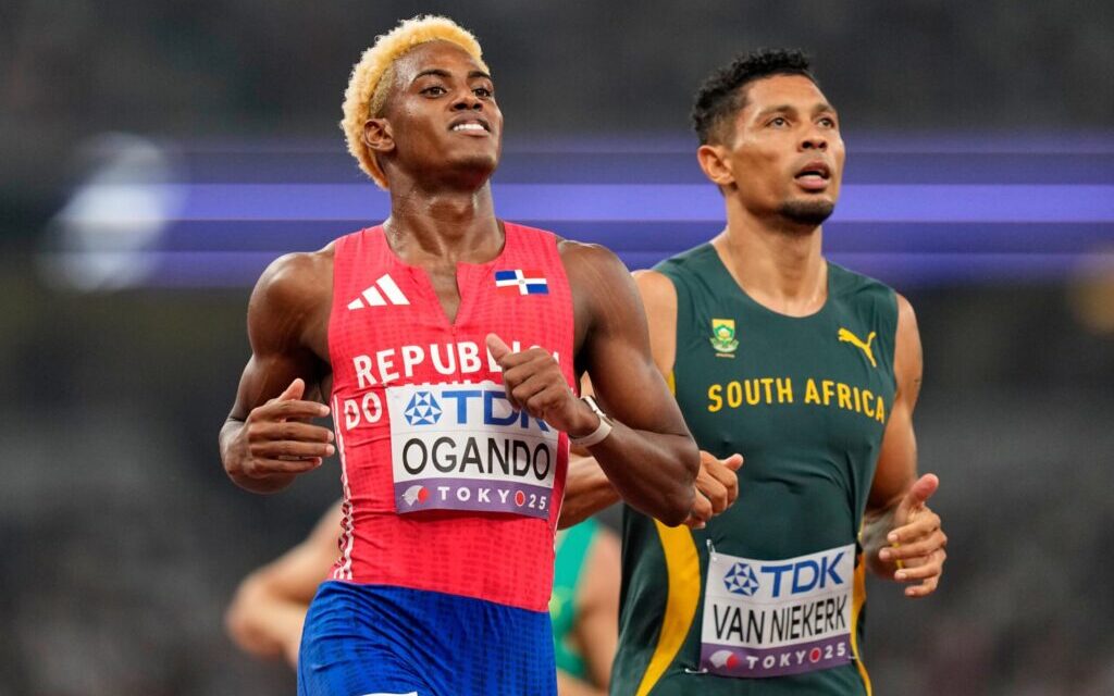 Alexander Ogando clasifica a la final de los 200 metros en el Mundial de Atletismo Tokio 2025