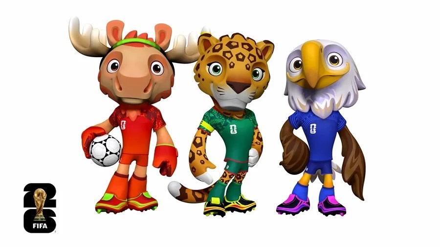 La FIFA presenta a Maple, Zayu y Clutch, las mascotas oficiales del Mundial 2026