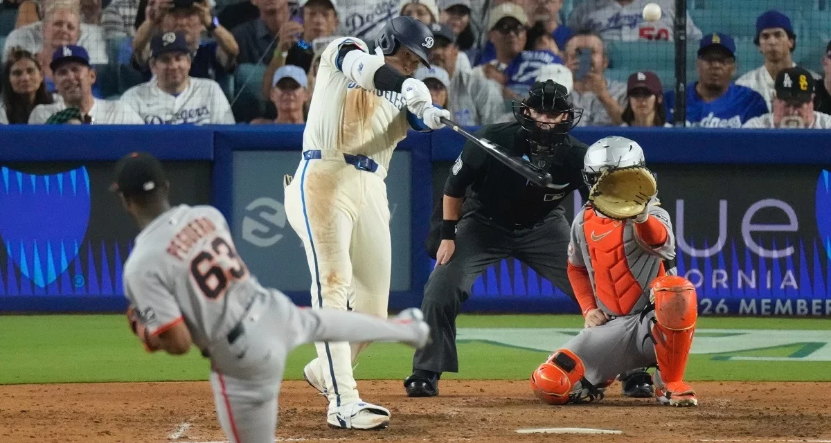 Ohtani conecta su jonrón 53 para entablar liderato de la NL y Dodgers vencen 7-5 a Gigantes