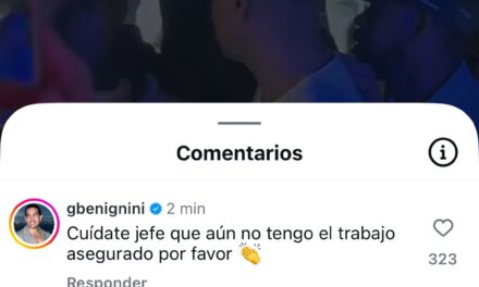 Giuseppe bromea luego de la munición de secreción afecta a Santiago Matías