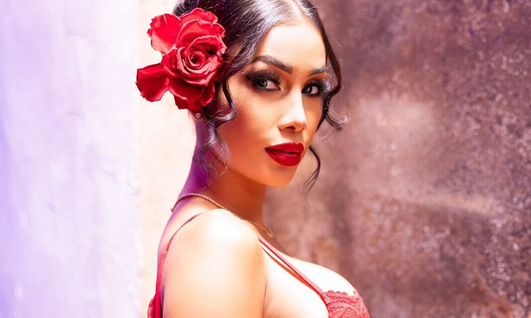 Caro Brito deslumbró en una cena romántica con Guiseppe en la casa de Alofoke