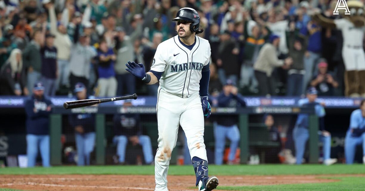 Grand slam de Eugenio Suárez coloca a los Marineros a una vencimiento de su primera Serie Mundial
