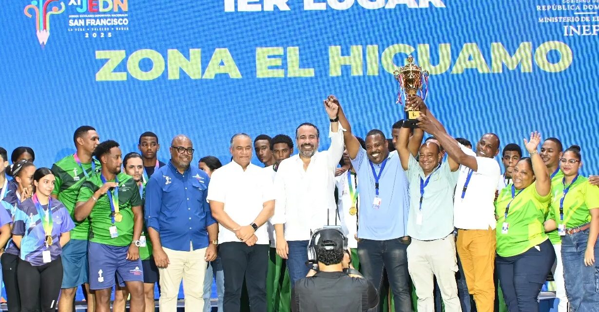 Zona El Higuamo deseo Juegos Escolares San Francisco de Macorís