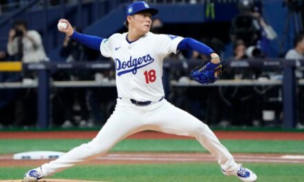 Yamamoto venablo repertorio completo y los Dodgers toman superioridad de 2-0 en la Serie de Campeonato de la Liga Nacional