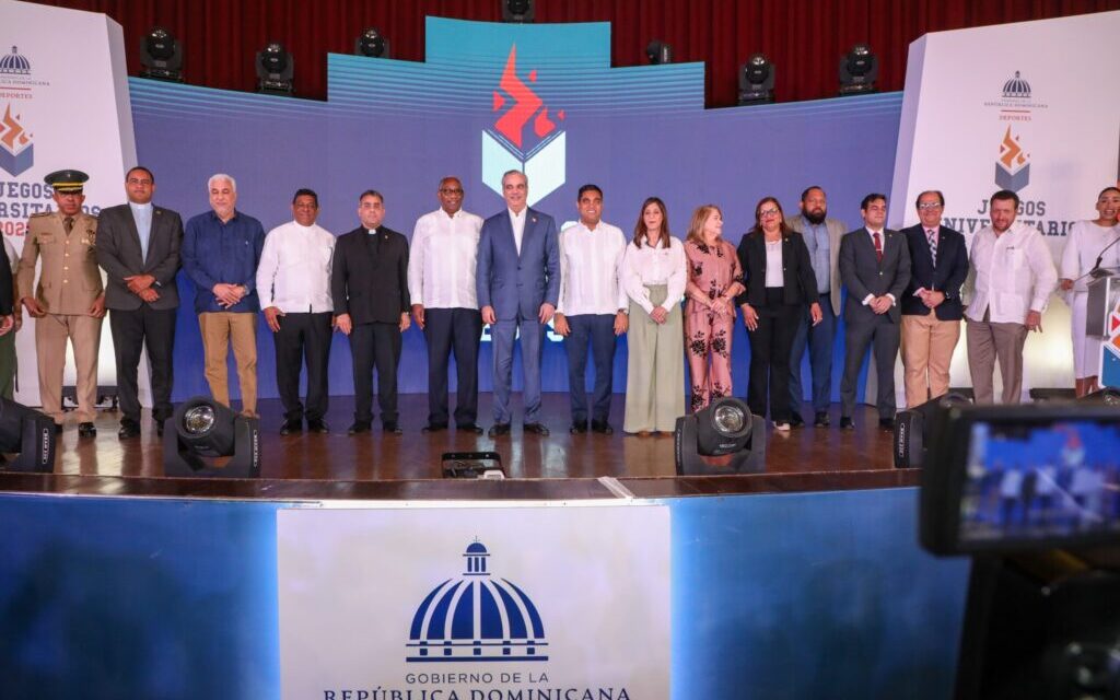 Presidente Abinader encabeza inauguración de Juegos Deportivos Universitarios 2025