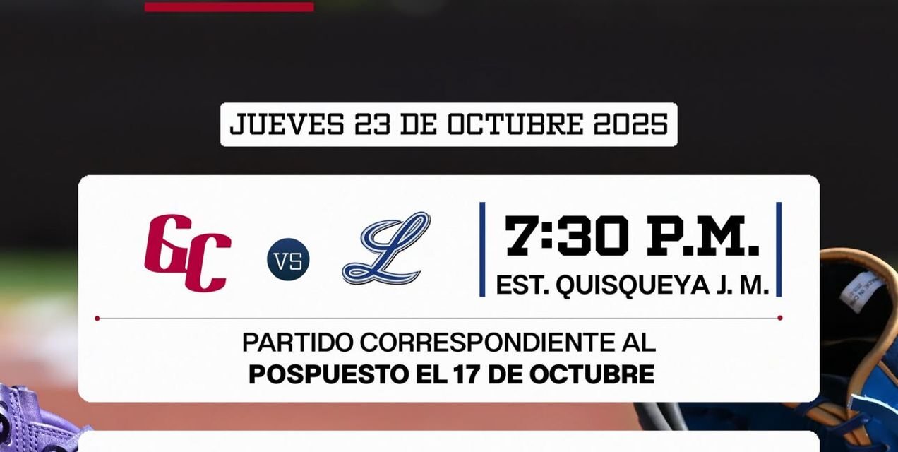 LIDOM reprograma partidos suspendidos por el paso de la tormenta Melissa para este jueves 23 de octubre