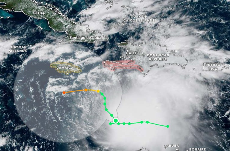 La tormenta tropical Melissa podría fortalecerse a medida que avanza lentamente