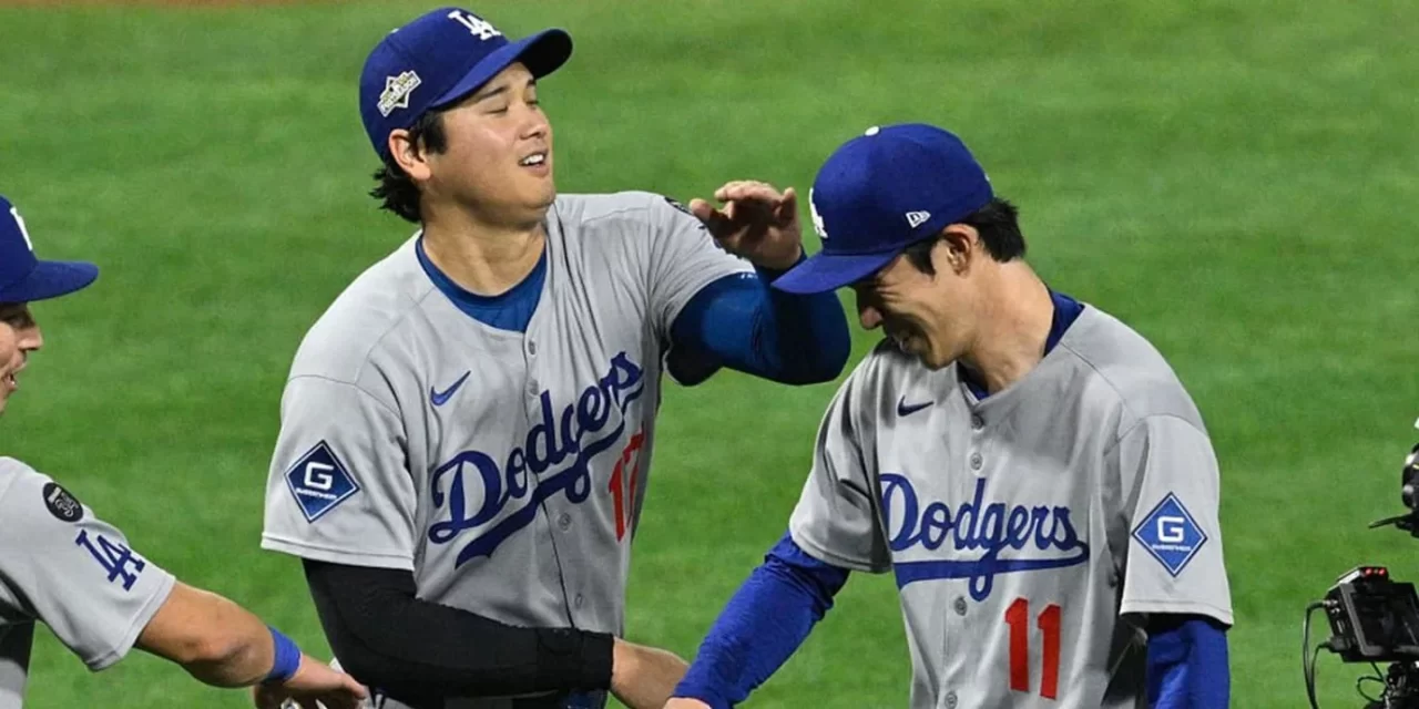 Ohtani y Sasaki hicieron historia en playoffs en primer triunfo de los Dodgers