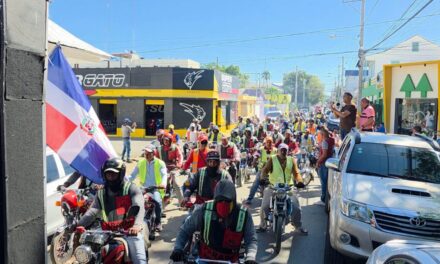 DAJABON MOTOCYCLE Taxi Drivers Association Protesta Operadores ilegales de Haití