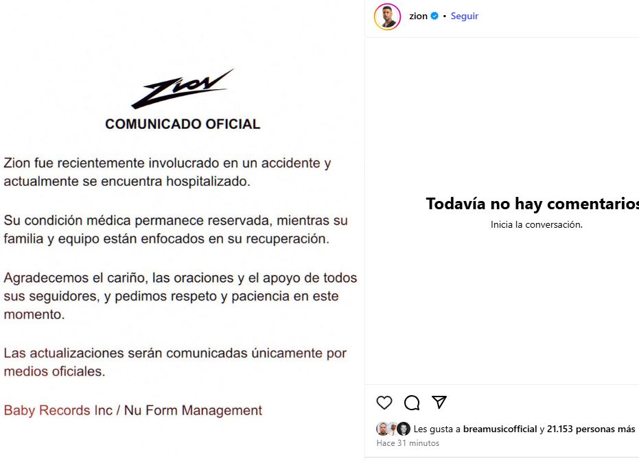 Sión es hospitalizado tras sufrir accidente de tránsito - Noticias de hoy en República Dominicana | último minuto