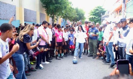 Faride Raful asume esquema “Fútbol Callejero 3×3” impulsado por la PN en Capotillo