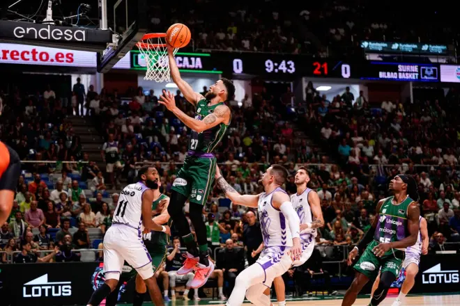 Chris Duarte y Balcerowski impulsan al Unicaja frente a el Surne Bilbao