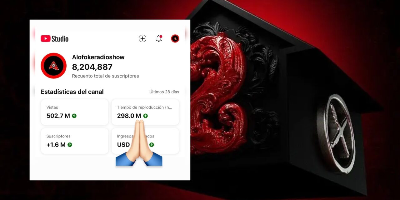 Alofoke Radio Show rompe la barrera de los 500 millones