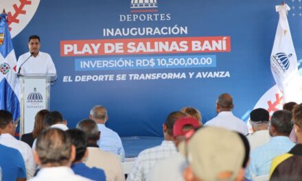 Ministro de Deportes inaugura reciente play y multiuso en Azua y Peravia