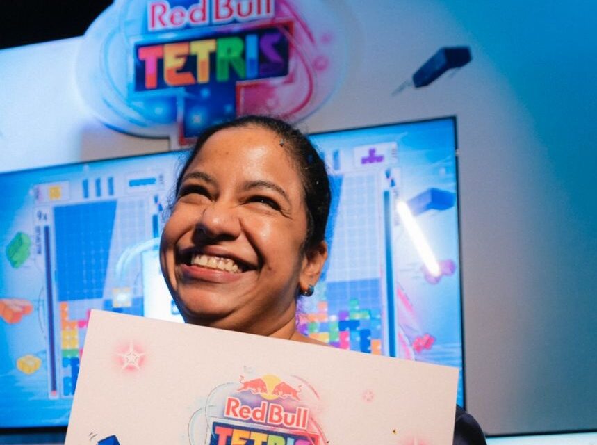 Melina Días, campeona franquista de Red Bull Tetris