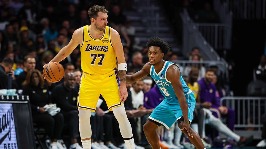 Luka Doncic impulsa a los Lakers con 38 puntos en triunfo sobre los Hornets
