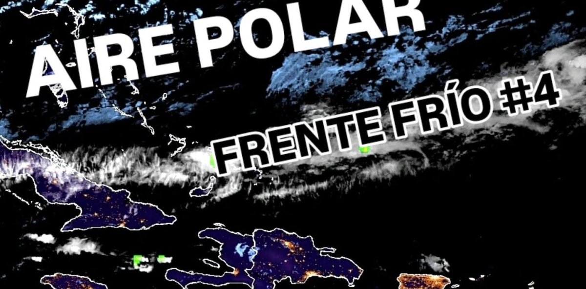 ¡Las temperaturas están bajando! Una masa de brisa polar comienza a influir en República Dominicana.