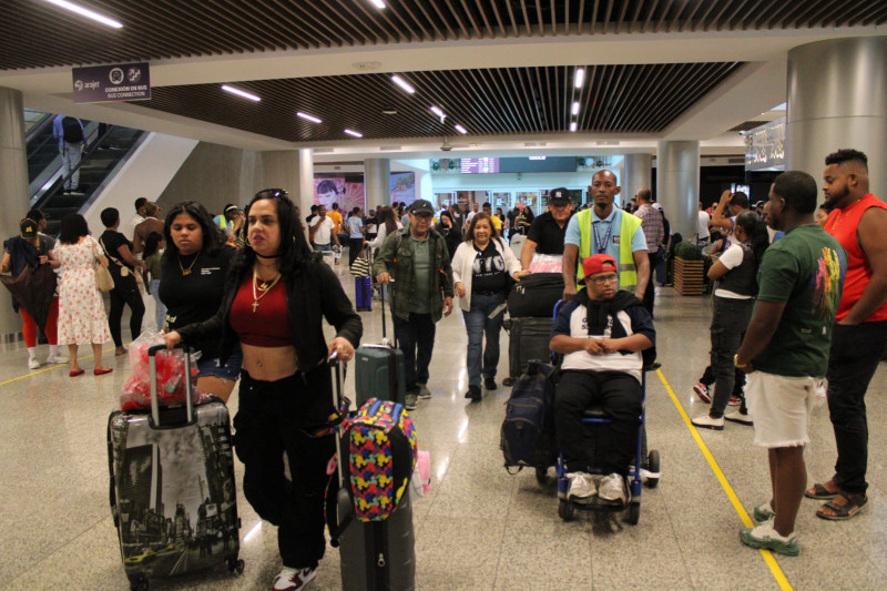 Aeropuerto de Las Américas retraso cobrar cerca de 500 mil pasajeros este mes y los primeros días de 2026