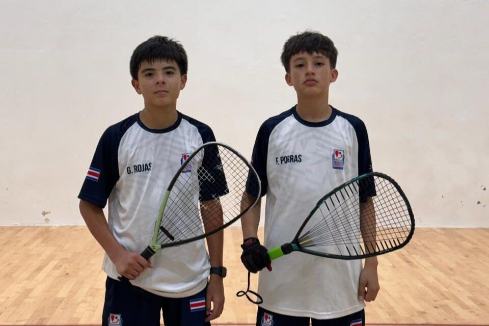 Dupla de Costa Rica vence a Estados Unidos en el Mundial Juvenil de Racquetbol