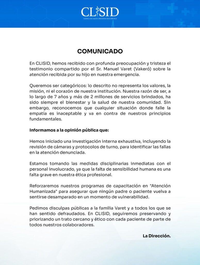Centro médico se pronuncia tras denuncia pública del artista Vakeró - Noticias de hoy en República Dominicana | último minuto