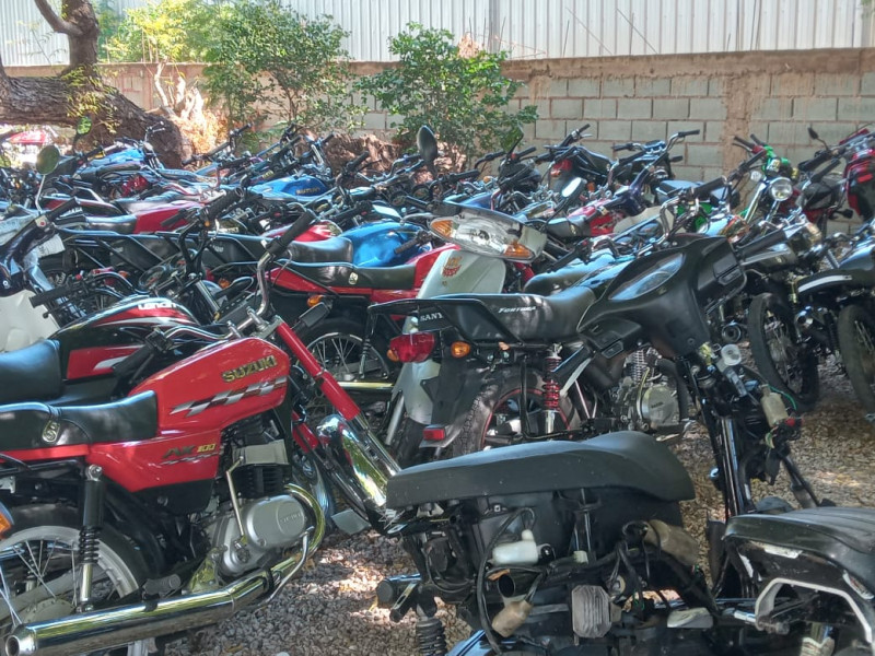 Policía detuvo motocicletas como medida preventiva