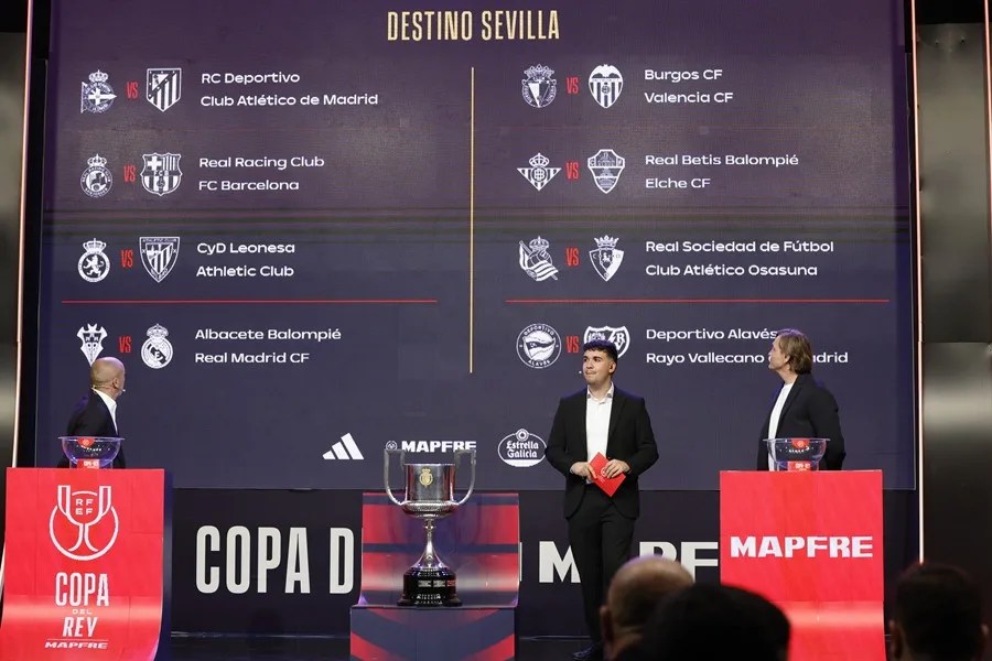 Definidos los octavos de final de la Copa del Rey con duelos exigentes para los grandes