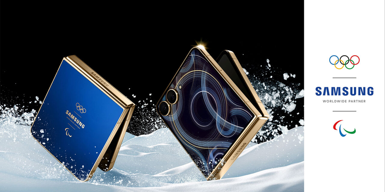 Samsung presenta el maniquí exclusivo Galaxy Z Flip7 Olympic Edition, que apoya a los atletas en su carrera en Milano-Cortina 2026