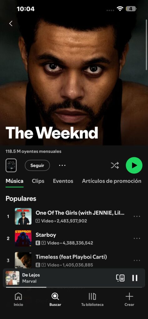 Bad Bunny sube al puesto número 2 del mundo en oyentes mensuales de Spotify y supera a The Weeknd - Noticias de hoy en República Dominicana | último minuto