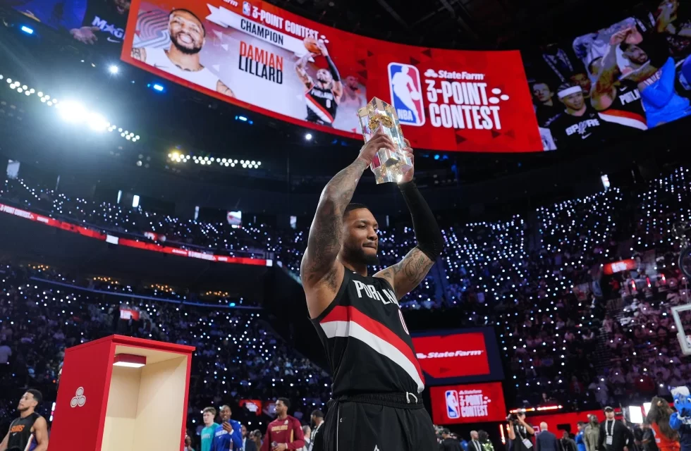 Damian Lillard apetito su tercer título en el concurso de triples de la NBA