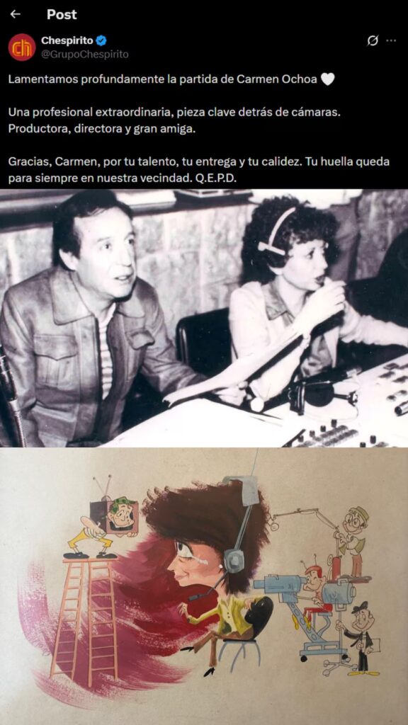 Muere Carmen Ochoa Aranda, productora clave de El Chavo del 8 y El Chapulín Colorado - Noticias de hoy en República Dominicana | último minuto