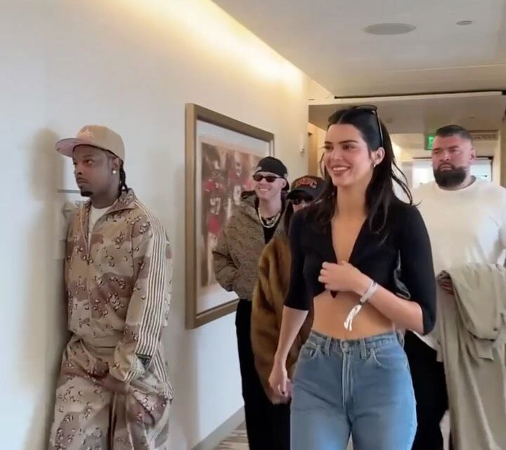 Kendall Jenner llega al Super Bowl donde actuará su exnovio