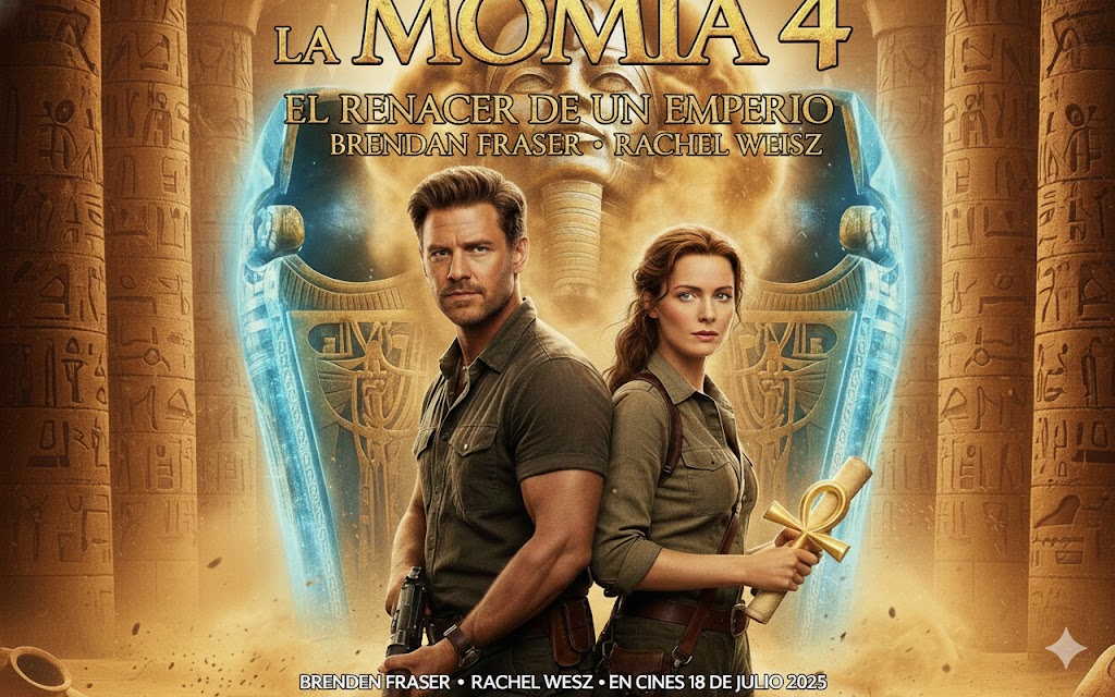 Confirmada “La Momia 4” con Brendan Fraser y Rachel Weisz