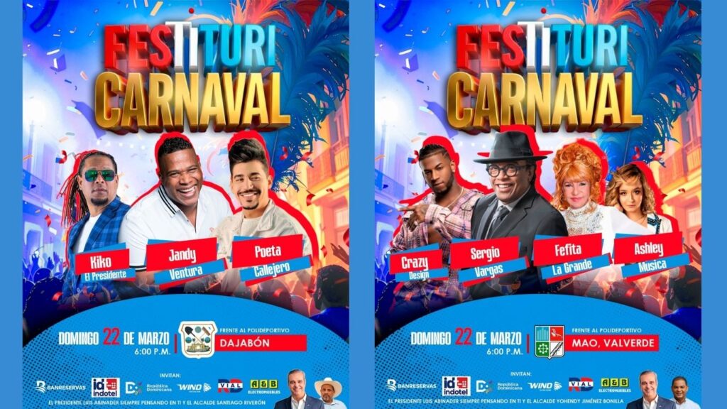 Continúan los conciertos de FESTITURICARNAVAL en todo el país - Noticias de hoy en República Dominicana | último minuto
