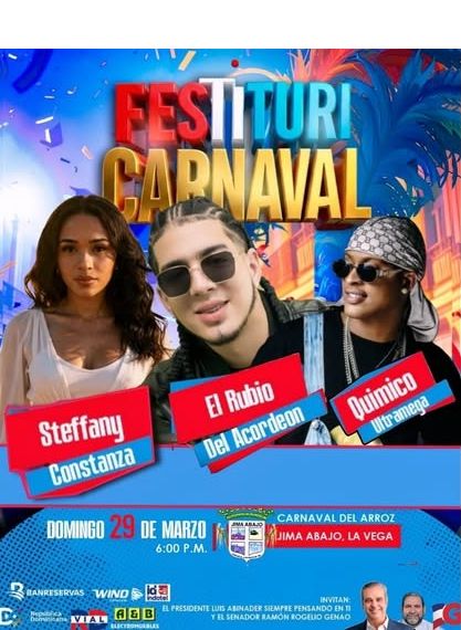 Festituricarnaval iluminará el fin de semana con tres grandes conciertos - Noticias de hoy en República Dominicana | último minuto