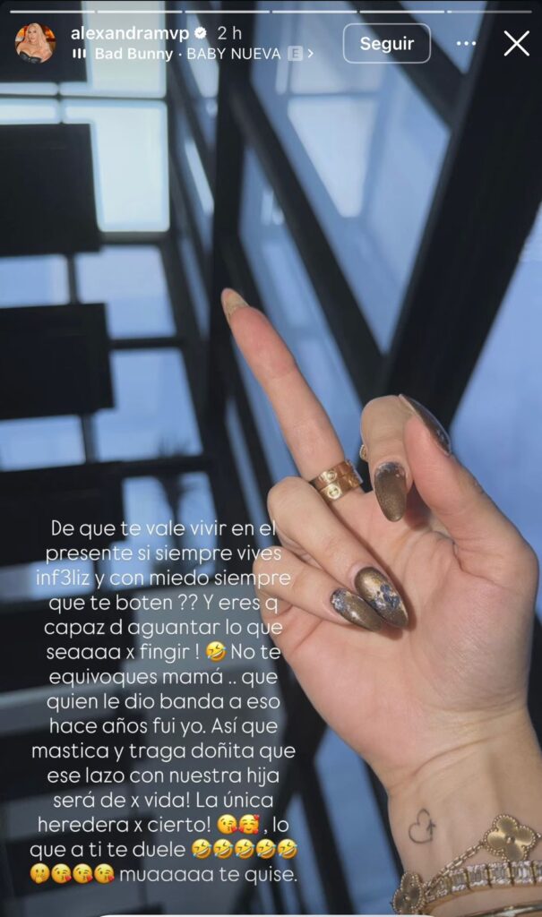 Alexandra MVP responde a Dalisa Alegría: “Mastica y traga, señorita, ese vínculo con nuestra hija será para toda la vida” - Noticias de hoy en República Dominicana | último minuto