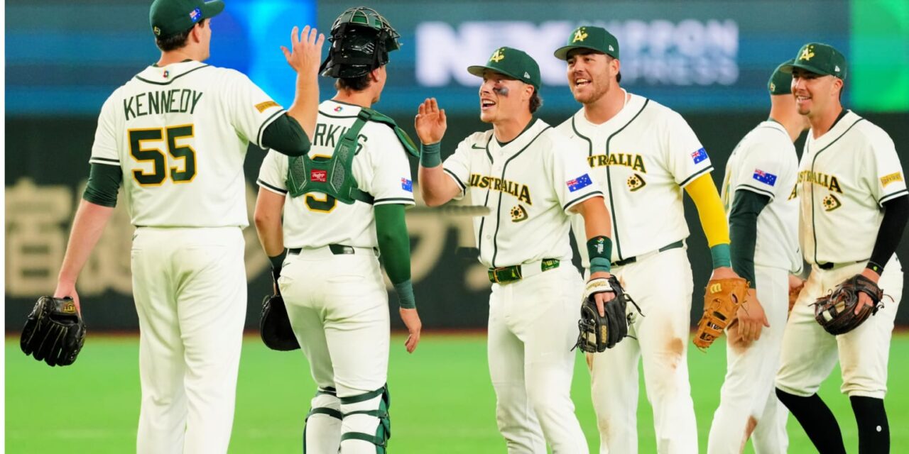 Travis Bazzana impulsa a Australia delante China Taipéi inicio Clásico Mundial