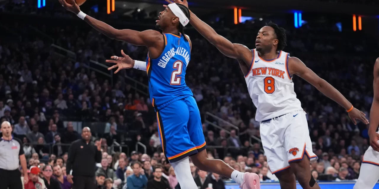 Holmgren y Gilgeous-Alexander ayudan al Thunder a vencer a los Knicks 