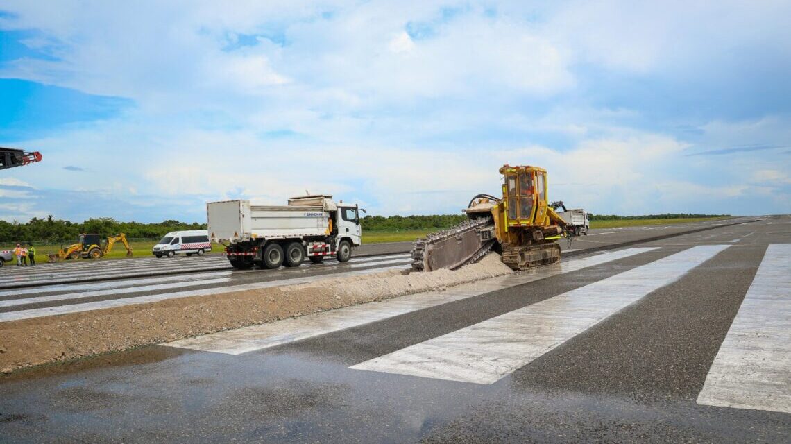 AERODOM inicia restablecimiento de pista en el Aeropuerto de Las Américas