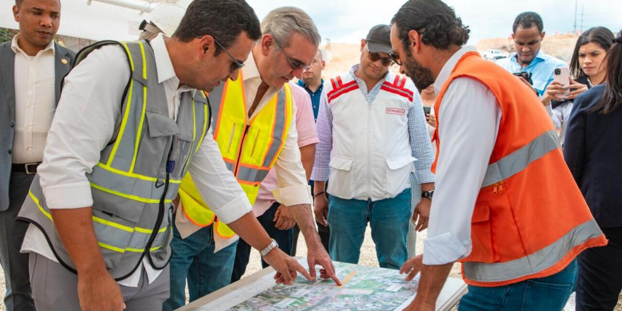 Abinader supervisa avances en plan de Avenida República de Colombia