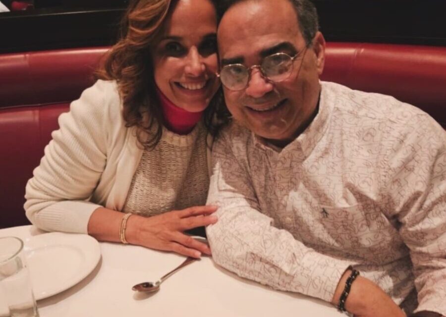 Gilberto Santa Rosa y Alexandra Malagón celebran 13 abriles