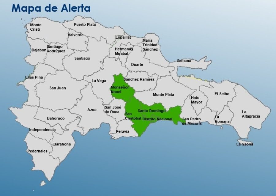 COE alerta por fuertes lluvias y tormentas en múltiples regiones