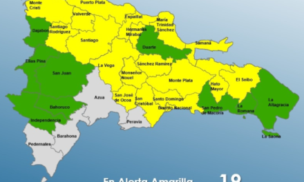 COE mantiene en alerta amarilla a 18 provincias